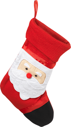 Nikolausstrumpf Fleece mit Weihnachtsmann Dekorieren & Einrichten