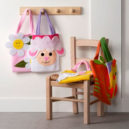 Filztasche Hase, Küken, Schaf, Karotte & Blume Dekorieren & Einrichten