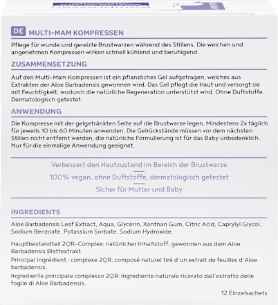 Brustwarzenpflege Kompressen MULTI-MAM
