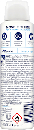 invisible aqua Anti-Transpirant Rexona