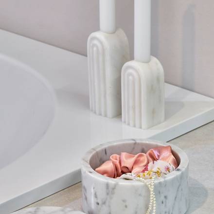 Stabkerzenhalter aus Marmor (4,7x4,5x12cm) keine Marke