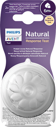 Tetina din silicon Natural Response 6+ PHILIPS AVENT