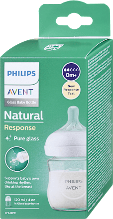 Sklenená dojčenská fľaša Natural Response - 0 m+ PHILIPS AVENT