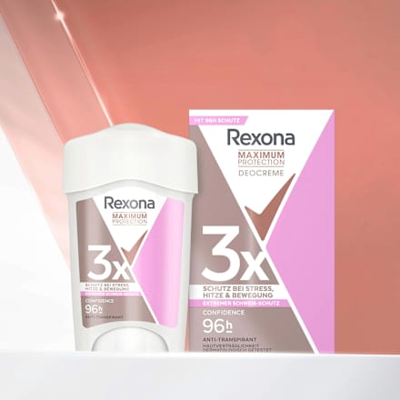 Antitranspirant Deocreme Maximum Protection Confidence Rexona