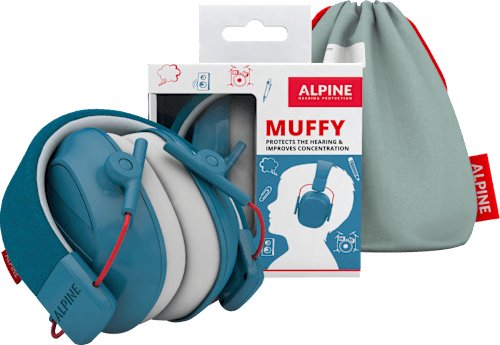 Căști antifonice pliabile pentru copii, albastru ALPINE