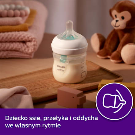 Responsywna Butelka Natural z wentylem Air Free 125ml  PHILIPS AVENT