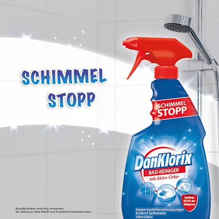 Badreiniger mit Aktiv-Chlor, Schimmel-Stopp DanKlorix