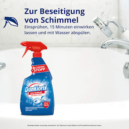 Badreiniger mit Aktiv-Chlor, Schimmel-Stopp DanKlorix