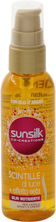 Olio nutriente Scintille di luce + effetto seta sunsilk