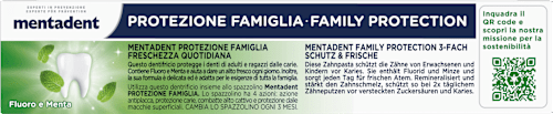 Zahnpasta Family Protection 3-Fach Schutz & Frische mentadent