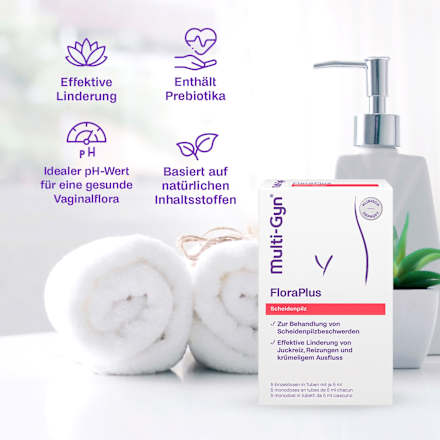FloraPlus Vaginalgel Scheidenpilz 5 Applikatoren (5x5 ml) Multi-Gyn