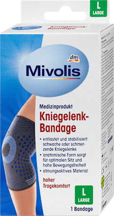Bandage für das Kniegelenk Gr. L Mivolis