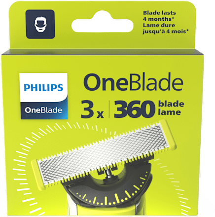 Lama di ricambio OneBlade 360 confezione tripacco PHILIPS OneBlade