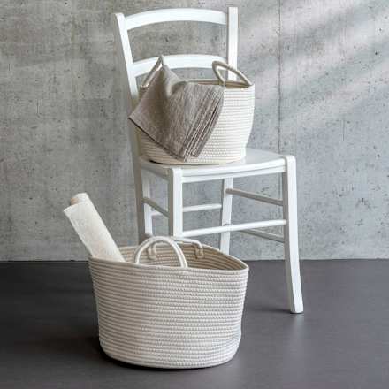 Korb gewebt, groß (35x35x28cm) Dekorieren & Einrichten