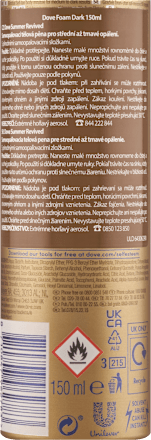 body love samoopalovací pěna na tělo summer revived, medium to dark  Dove