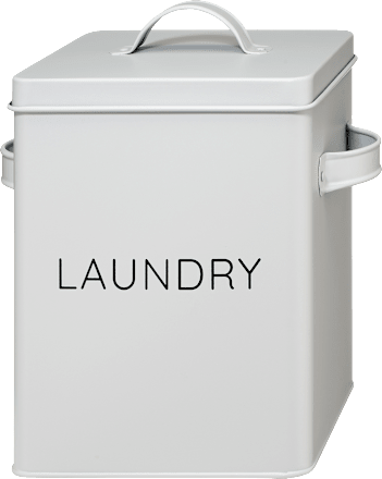 Waschmittel-Box aus Metall mit Dosierlöffel, grau, (16x24x26cm)  keine Marke