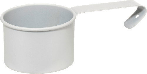 Waschmittel-Box aus Metall mit Dosierlöffel, grau, (16x24x26cm)  keine Marke