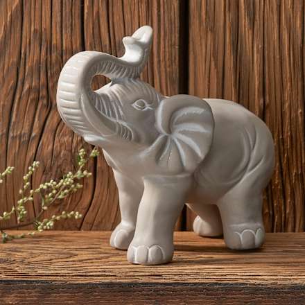 Keramikelefant, grau keine Marke