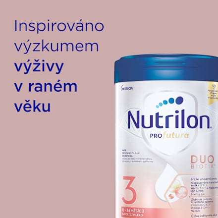 pokračovací mléčná kojenecká výživa 3 Profutura Duobiotik 12m Nutrilon