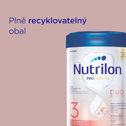 pokračovací mléčná kojenecká výživa 3 Profutura Duobiotik 12m Nutrilon