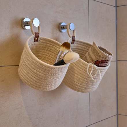 Korb zum Hängen, creme (18x13cm) keine Marke