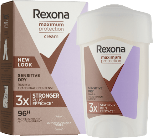 Dámsky krémový antiperspirant Maximum Protection Sensitive Dry Rexona