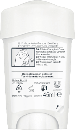 Antitranspirant Deocreme Maximum Protection Confidence Rexona