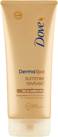 Derma Spa tónovací tělové mléko summer revived Dove