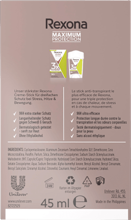 Antitranspirant Deocreme Maximum Protection Stress Control Rexona