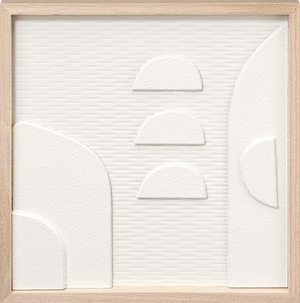 Wandbild 3D-Optik, weiß Dekorieren & Einrichten