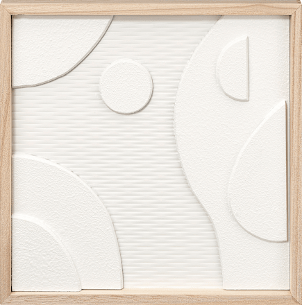 Wandbild 3D-Optik, weiß Dekorieren & Einrichten