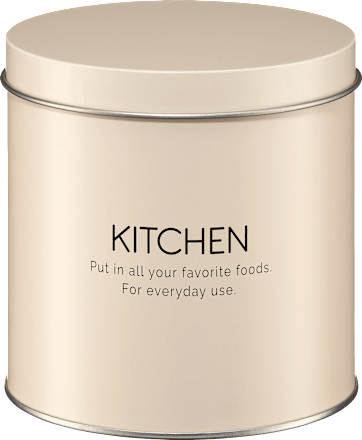 Aufbewahrungsdose aus Metall rund, offwhite (11x11cm) keine Marke