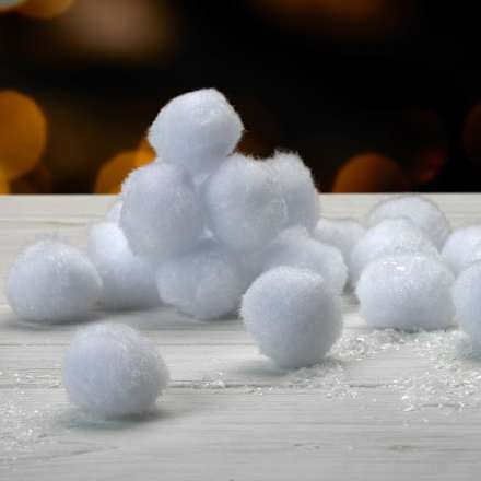 Stoffschneebälle Dekorieren & Einrichten