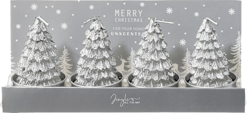 Lichter Motiv Weihnachtsbaum, silber Dekorieren & Einrichten
