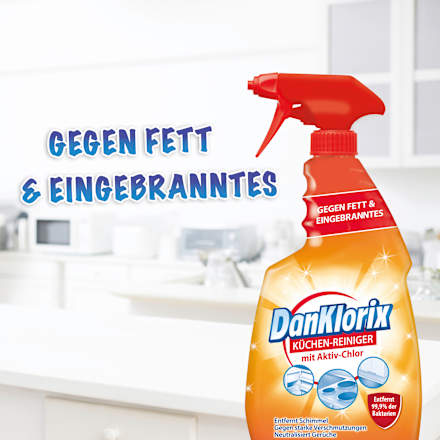 Küchenreiniger mit Aktiv-Chlor DanKlorix