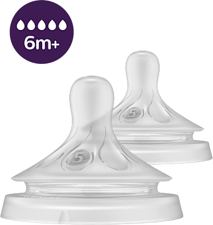 Cumeľ na fľašu Natural Response 5 - 6m+ PHILIPS AVENT