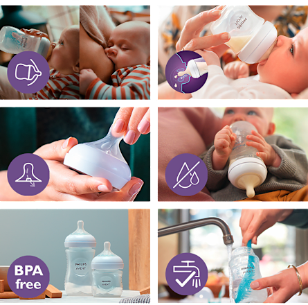 Cumeľ na fľašu Natural Response 5 - 6m+ PHILIPS AVENT