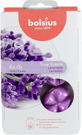 topivi vosak - lavanda, 6x1 kom bolsius