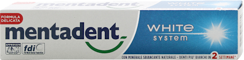 Dentifricio White System mentadent