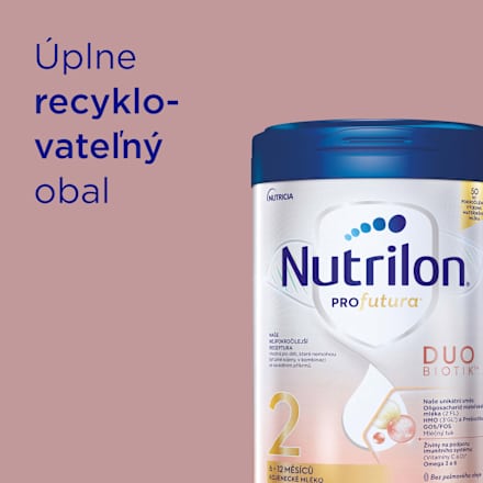 Následná dojčenská mliečna výživa Profutura DUOBIOTIK 2 Nutrilon