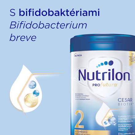 Následná dojčenská mliečna výživa Profutura Cesarbiotik 2 Nutrilon