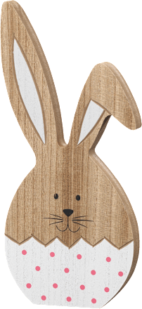 Holzhase, natur-pink Dekorieren & Einrichten