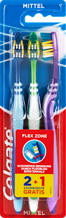 Zahnbürste Flex Zone mittel Dreierpack Colgate