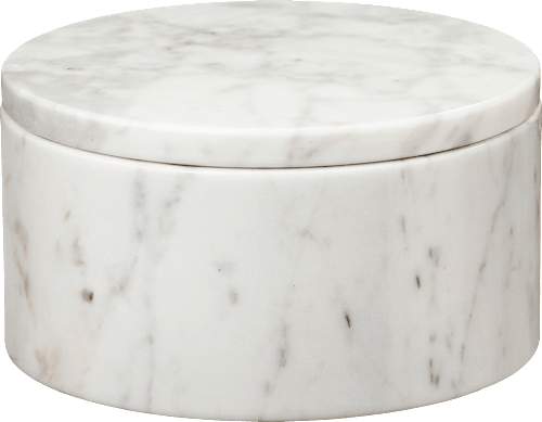 Aufbewahrungsdose aus Marmor mit Deckel, rund (13x13x7cm) keine Marke