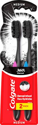 Четка за зъби 360 Charcoal  Black Colgate