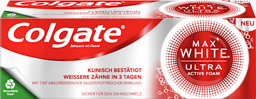 Zahnpasta Max White Ultra Active Foam Colgate