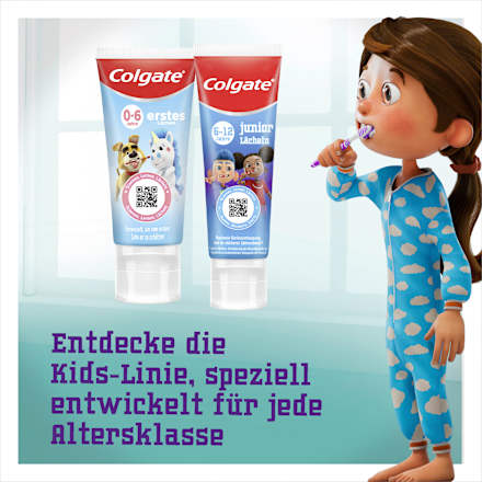 Zahnpasta Kinder, Junior Lächeln 6-12 Jahren Colgate