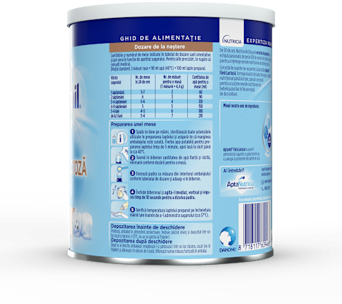 Lapte praf de început fără lactoză, 0-6 luni Aptamil