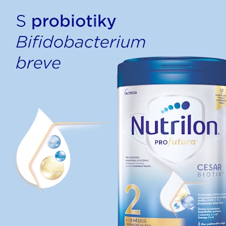 pokračovací mléčná kojenecká výživa 2 Profutura Cesarbiotik 6m Nutrilon