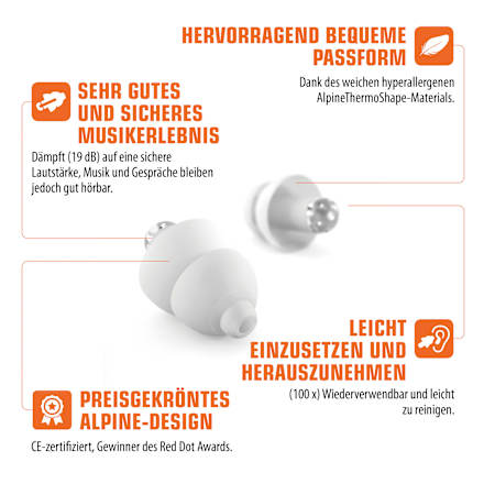 Ohrstöpsel Party Plug ALPINE
